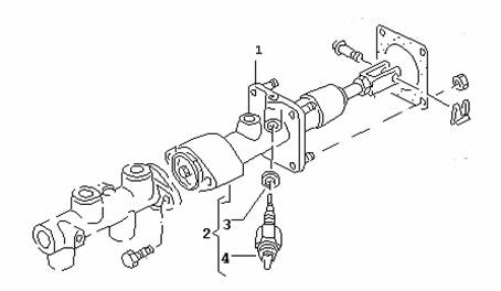 гидроаккумулятор, тормозная система audi-100-44
